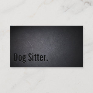 Berufliche Black Out Dog Sitter Visitenkarte