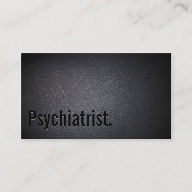 Berufliche Black Out Psychiater-Visitenkarte Visitenkarte (Vorderseite)