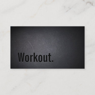 Berufliche Black Out Workout Business Card Visitenkarte