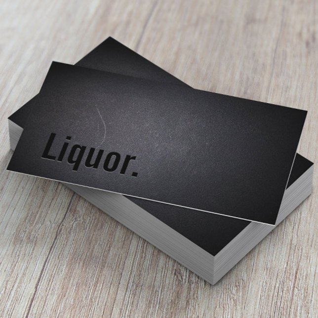 Berufliche Blackout Liquor Business Card Visitenkarte (Von Creator hochgeladen)