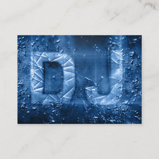 Berufliche blaue explodierende visitenkarte (Vorderseite)