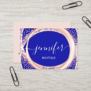 Berufliche Boutique Makeuty Pink Royal Visitenkarte