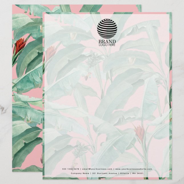 Berufliche Buchstaben für das Logo "Tropical Busin Briefbogen (Vorne/Hinten)