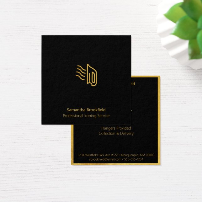 Berufliche Bügeldienste Black Gold Square (Schreibtisch)