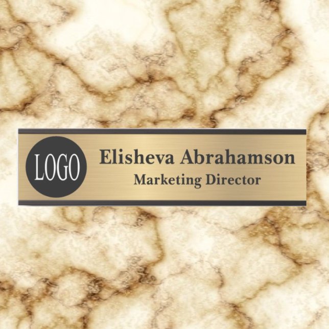 Berufliche Bürotür-Zeichen Gold-Namensplatte Türschild (Von Creator hochgeladen)