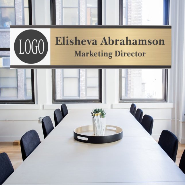 Berufliche Bürotür-Zeichen Gold-Namensplatte Türschild (Von Creator hochgeladen)