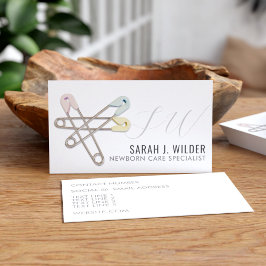 Berufliche Business Card des Neugeborenen-Betreuer Visitenkarte