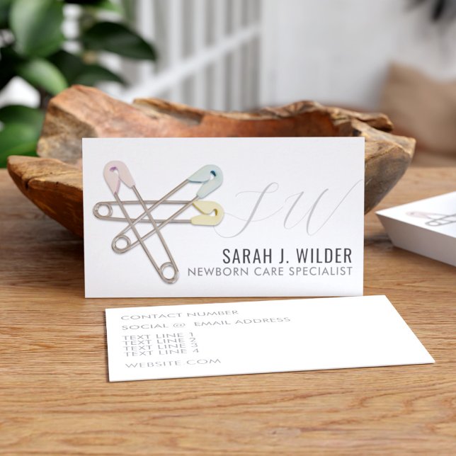 Berufliche Business Card des Neugeborenen-Betreuer Visitenkarte (Von Creator hochgeladen)