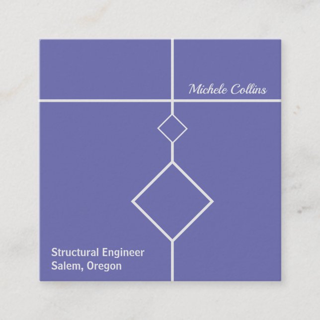 Berufliche Business Card Quadratische Visitenkarte (Vorderseite)