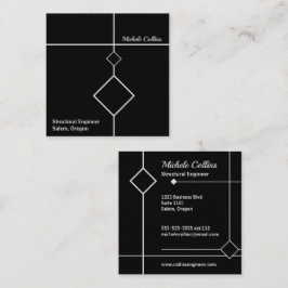 Berufliche Business Card Quadratische Visitenkarte