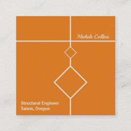 Berufliche Business Card Quadratische Visitenkarte