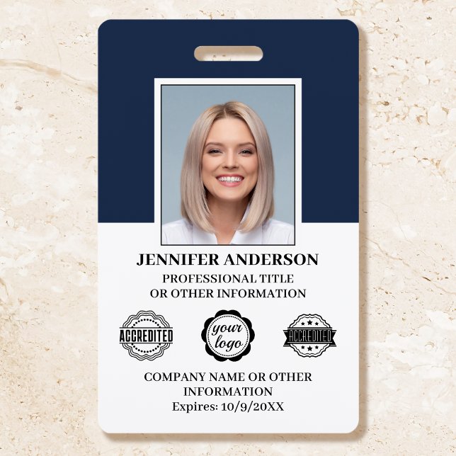 Berufliche Business Employee ID Security Navy Ausweis (Von Creator hochgeladen)