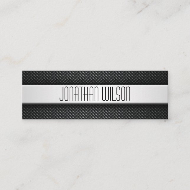 Berufliche Carbon Fiber-Business-Karte mit schlank Mini Visitenkarte (Vorderseite)