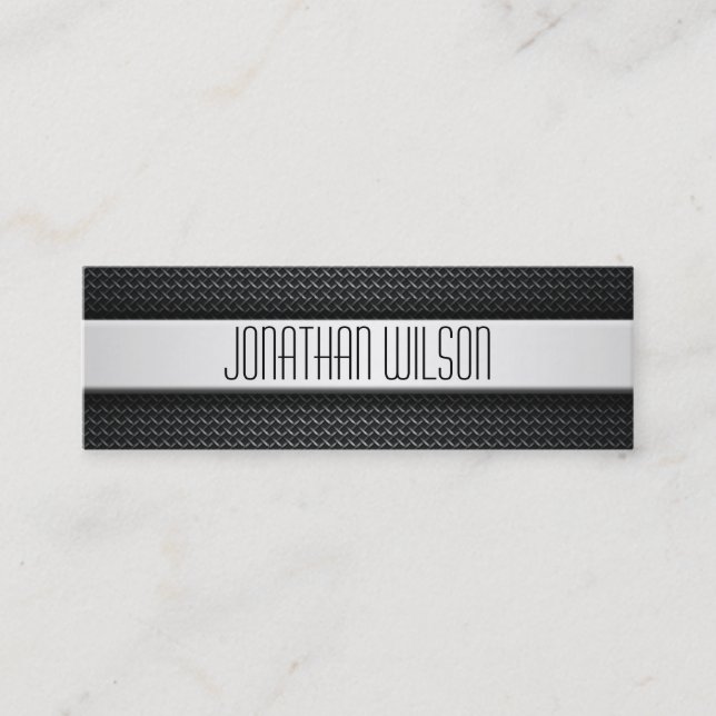Berufliche Carbon Fiber-Business-Karte mit schlank Mini Visitenkarte (Vorderseite)