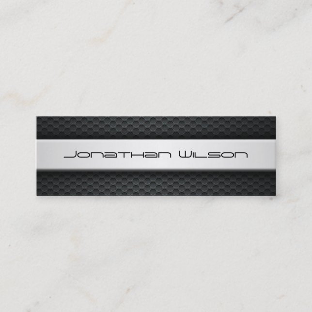 Berufliche Carbon Fiber-Business-Karte mit schlank Mini Visitenkarte (Vorderseite)