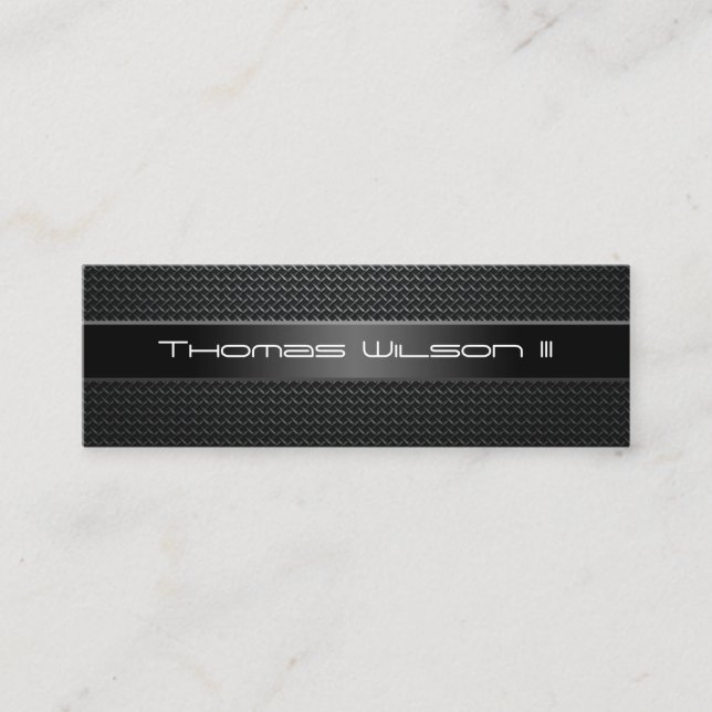 Berufliche Carbon Fiber Slim-Visitenkarten Mini Visitenkarte (Vorderseite)