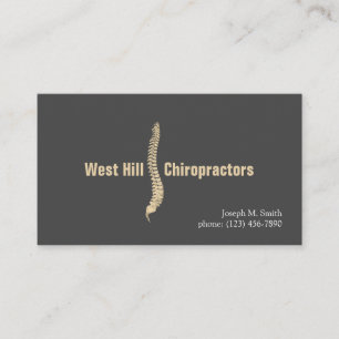 Berufliche Chiropraktikerkarte Visitenkarte