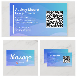 Berufliche Chiropraktische Reflexologie Massage Visitenkarte
