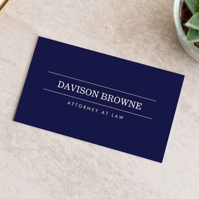 Berufliche "Dark Blue Business Card" Visitenkarte (Von Creator hochgeladen)
