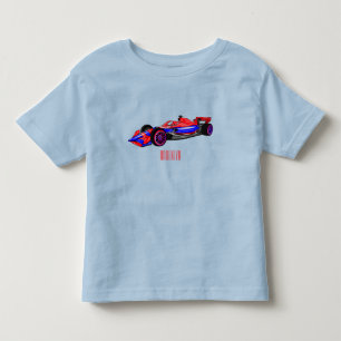 Berufliche Darstellung des Cartoon von Rennfahrzeu Kleinkind T-shirt