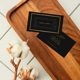 Berufliche dunkle Tierdarstellung Visitenkarte