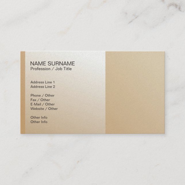 Berufliche Elegant Luxe Premium Pearl Visitenkarte (Vorderseite)