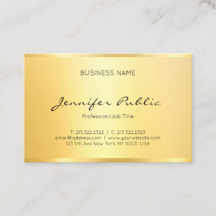 Berufliche elegante Imitate Gold Minimalistisch Mo Visitenkarte
