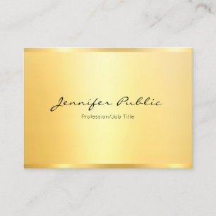 Berufliche elegante Imitate Gold Minimalistische M Visitenkarte