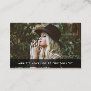 Berufliche Elegante Minimalistische Fotografie Visitenkarte