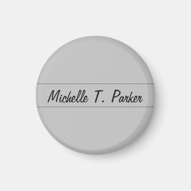 Berufliche elegante schlicht-minimalistische Kalli Magnet (Vorne)