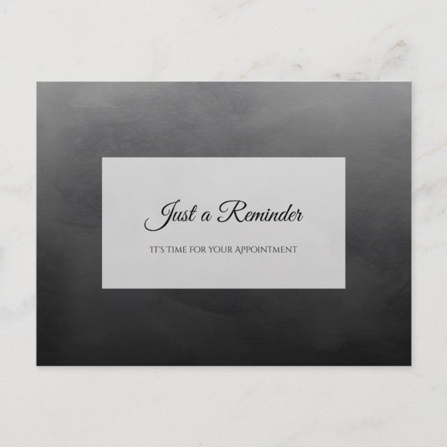 Berufliche Erinnerung für einfache schwarze Bestel Postkarte (Vorderseite)