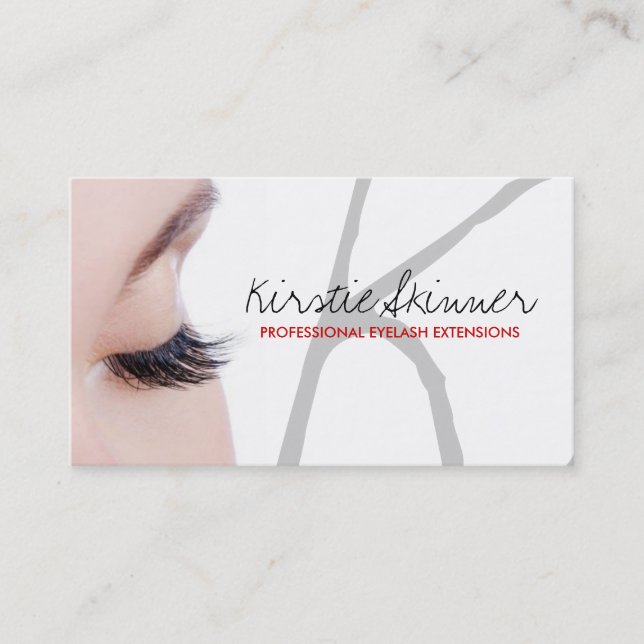 Berufliche Eyelash-Erweiterungs-/Geschäfts-Karten Visitenkarte (Vorderseite)