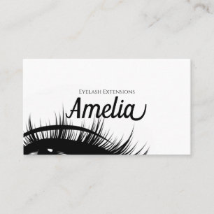 Berufliche Eyelash-Extensions & Mikroblading Visitenkarte