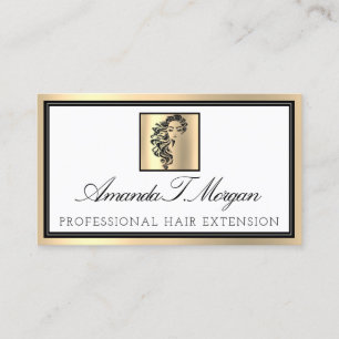 Berufliche Eyelash Haarverlängerung Brows Gold Lux Visitenkarte
