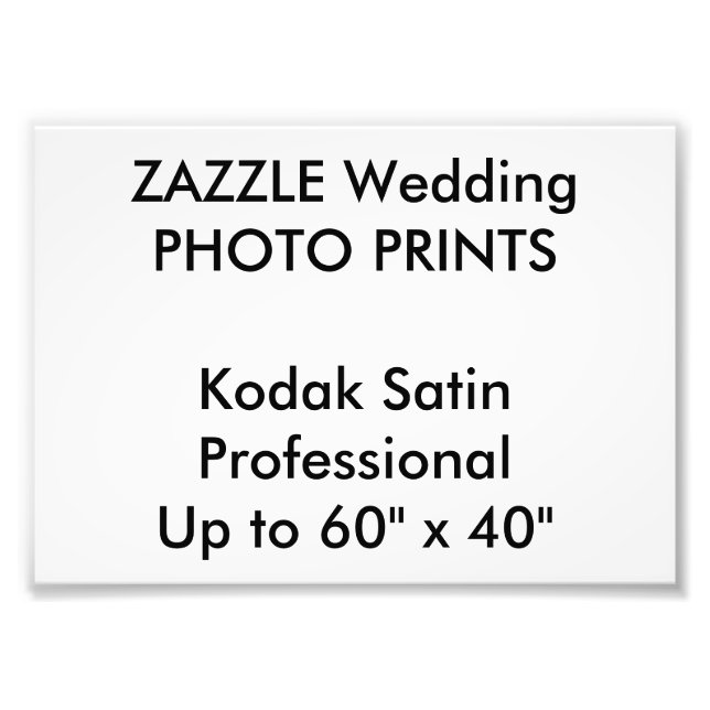 Berufliche Foto-Prints mit 7 Zoll x 5 Zoll Fotodruck (Vorne)