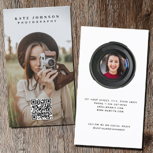 Berufliche Fotografie QR Code Social Media Visitenkarte