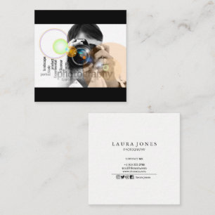 Berufliche Fotografie Quadratische Visitenkarte