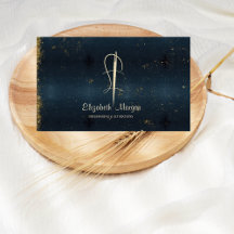 Berufliche, goldene Nähwechsel Navy Blue