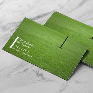 Berufliche Golf Instructor Business Card Visitenkarte