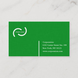 Berufliche grüne Leinen-Textilien-Visitenkarten Visitenkarte