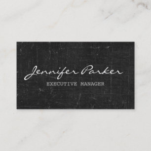 Berufliche Handschrift Grau Vintag Stilvoll Visitenkarte