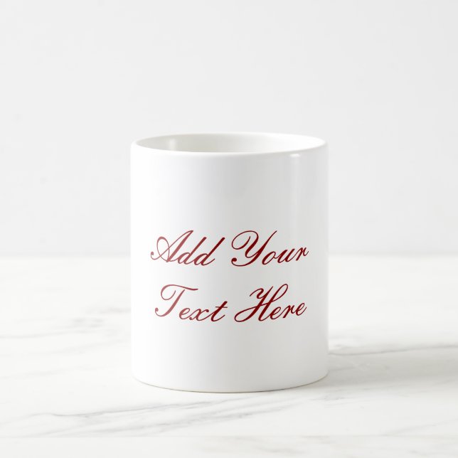 Berufliche Handschrift, Text modern Kaffeetasse (Mittel)