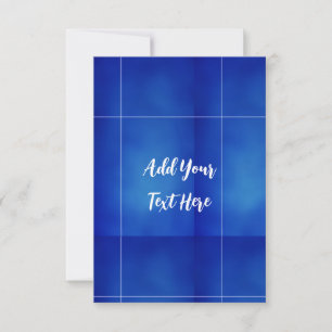 Berufliche Handschrift und modernes Blau Dankeskarte