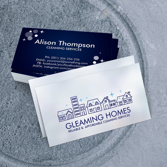 Berufliche Hausreinigung Visitenkarte (Von Creator hochgeladen)