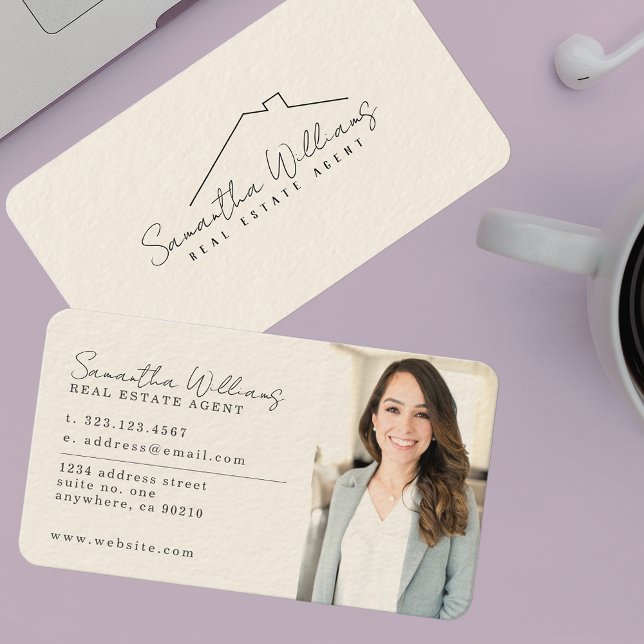 Berufliche Headshot Real Anwesen Business Cards Visitenkarte (Von Creator hochgeladen)