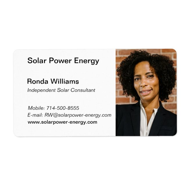 Berufliche HeadShot-Visitenkarte (Vorne)