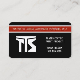 Berufliche Hochrisikogeschäfte und -branchen Visitenkarte