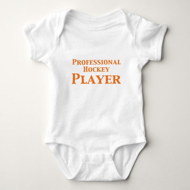 Berufliche Hockey-Spieler-Geschenke Baby Strampler (Vorderseite)
