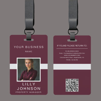 Berufliche ID für Foto und QR-Code Ausweis