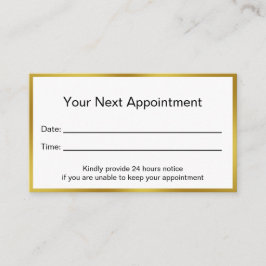 Berufliche Imitate Goldgrenze Terminkarte